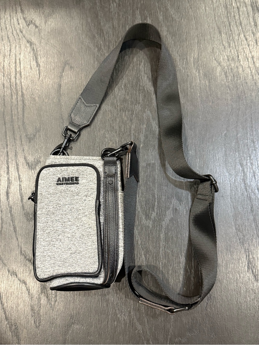 Aimee Kestenberg Top of the World Gray Water Bottle Crossbody